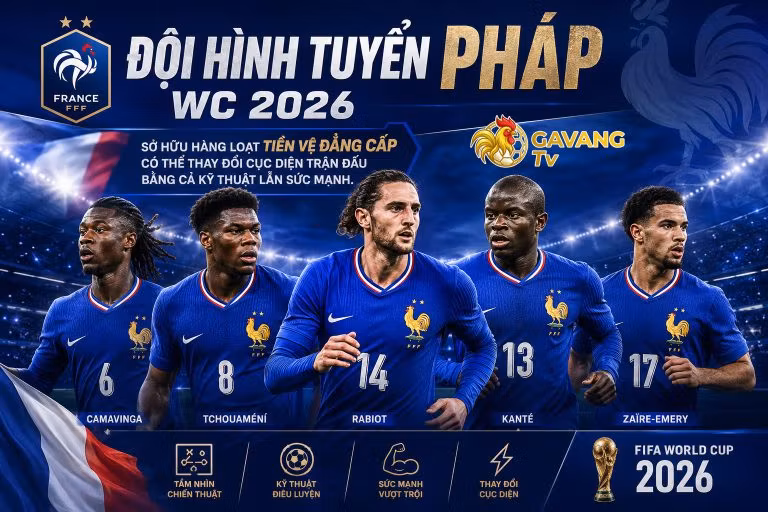 Đội hình tuyển Pháp WC 2026: Chiều sâu lực lượng đáng sợ của Les Bleus