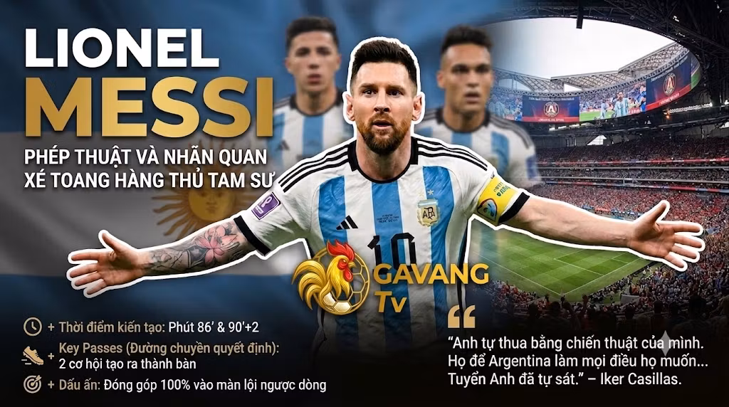 Argentina 2-1 Anh: Phép Thuật Messi & Sai Lầm Chiến Thuật